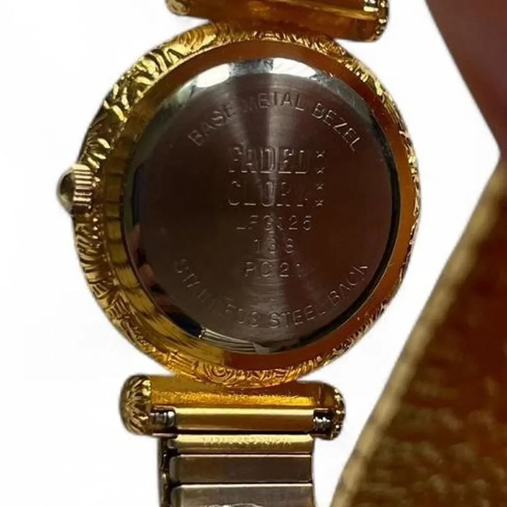 Faded Glory Gold,‎ Textured, Maximalist Women's Watch